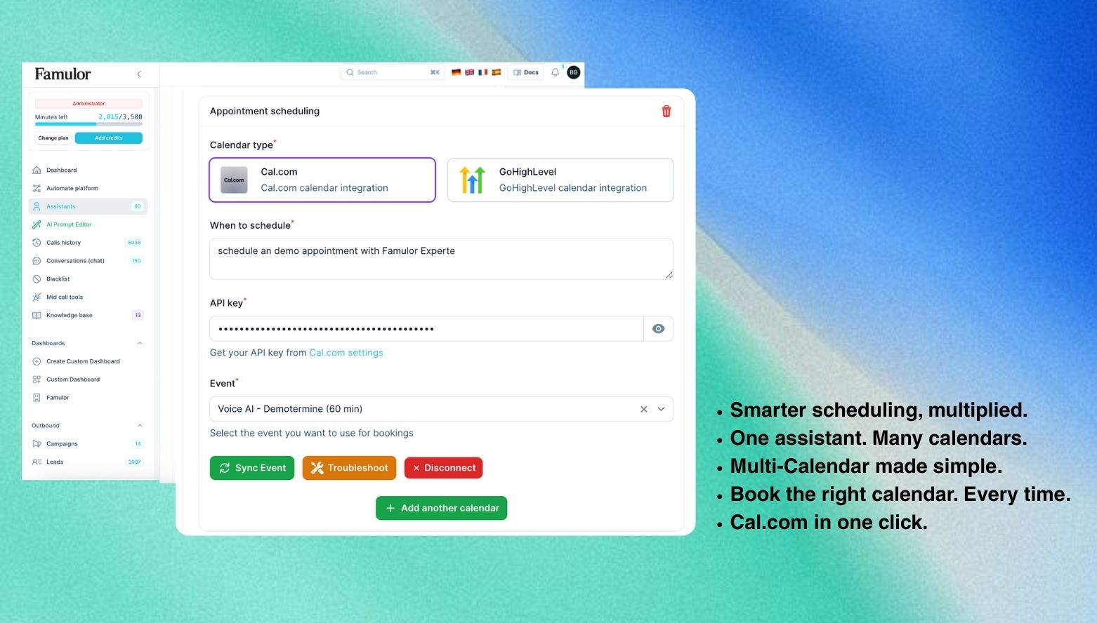 Screenshot of app Famulor